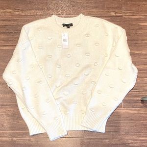 ANN TAYLOR POPCORN STITCHED SWEATER